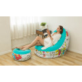 Simple 2 Set Macarone printed Portable Sofa Modular Inflatable Chair Garden Lazy Outdoor Beach Inflatable Bed Outdoor Furniture