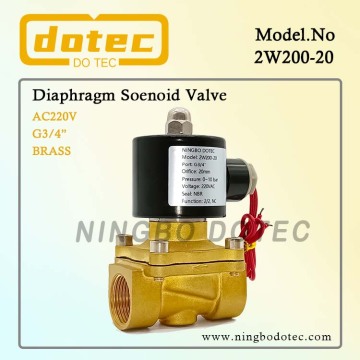 2W200-20 3/4'' Electric Brass Solenoid Valve Water 220VAC