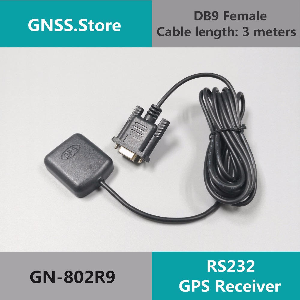 GN-802R9 GN-802R9NMEA0183 5V RS232 GPS DB9 female connector RS-232 GPS receiver,waterproof, GPS Antenna receiver module