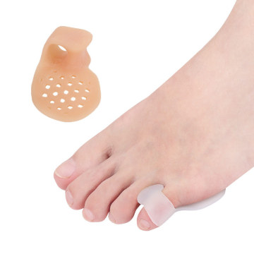 2Pair Silicone Gel Toe Bunion Guard Foot Care Finger Toe Separator Little Toe Thumb Hallux Valgus Toe Separators For Daily Use