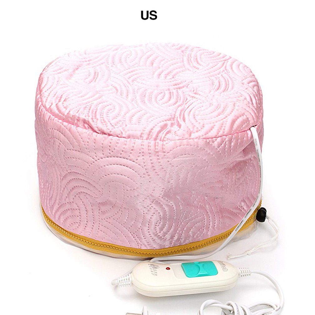 Electric Hair Cap Hat Salon Spa Steamer Hair Thermal Treatment Nourishing Hair Mask Baking Oil Cap Hair Dryers Heat Hat 3 Speed