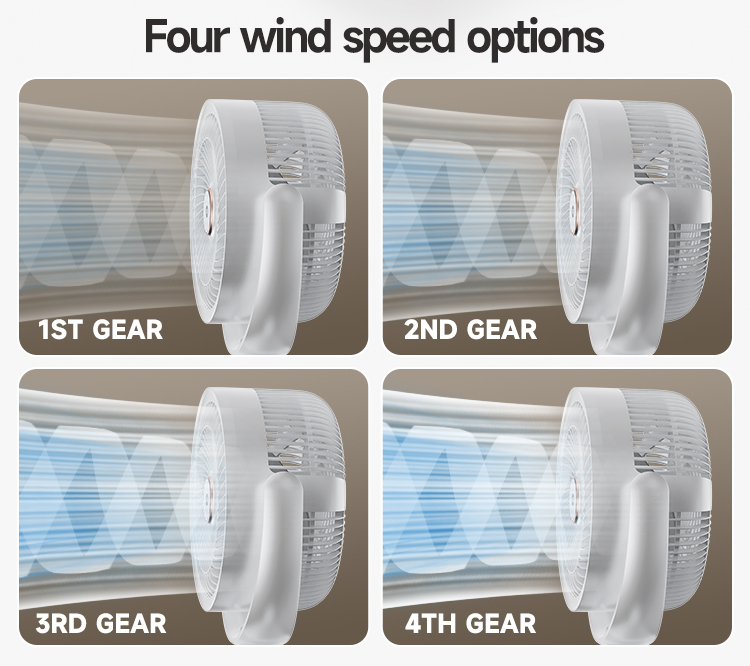 7‘’ Solar Rechargeable Standing Remote Fan with Bulbs-7641-detail-5