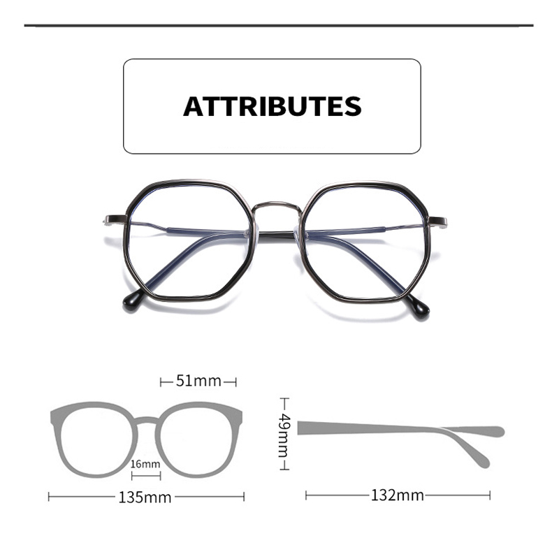 Seemfly -0.5 -1.0 -1.5 -2.0 -2.5 -3.0 -3.5 Finished Myopia Glasses Women Men Vintage Polygon Nearsighted Eyeglasses Eyewear New