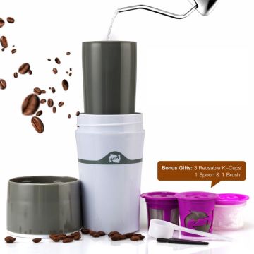 Portable Cold Brew Pour Over Drip Coffee Maker Single Serve Mug L5YE