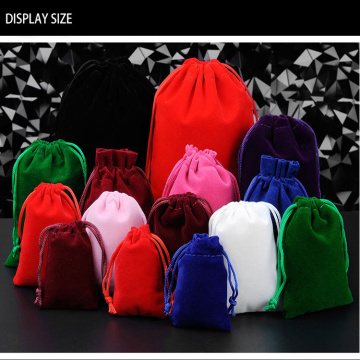 10Pcs 11 Colors High Quality Storage Velvet Bags Beads/Tea/Candy/Jewelry Drawstring Bag For Wedding Christmas Gift Pouches