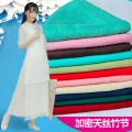 Washed Linen Cloth Chinese Style Bamboo Fiber Fabric Fold Crepe Linen For Dress Trousers Summer T-shirt Curtain 150*50cm D30