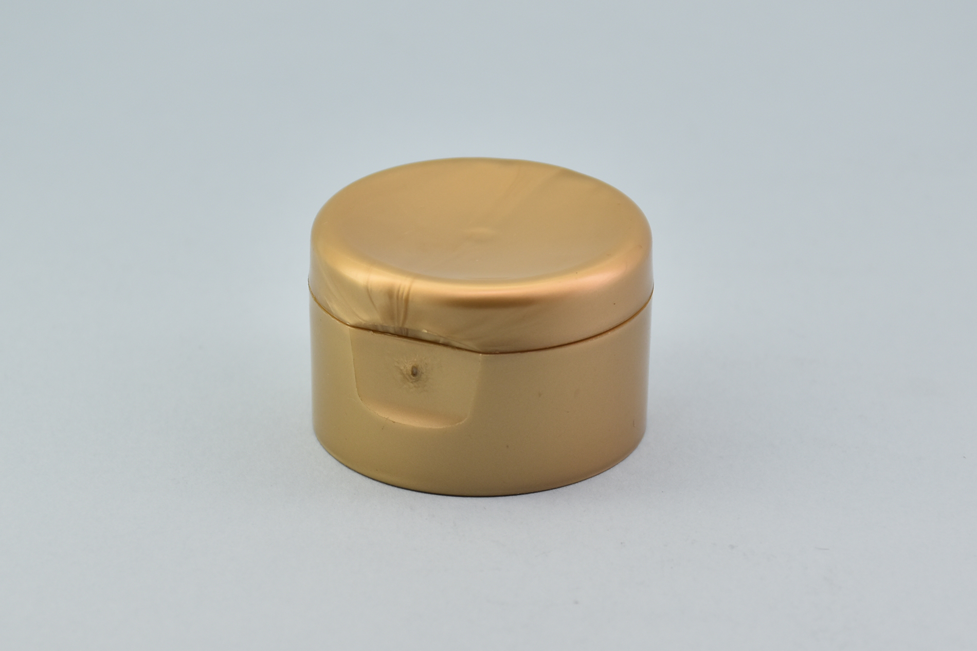 22/410 Yellow Smooth Double Wall Flip Top Cap