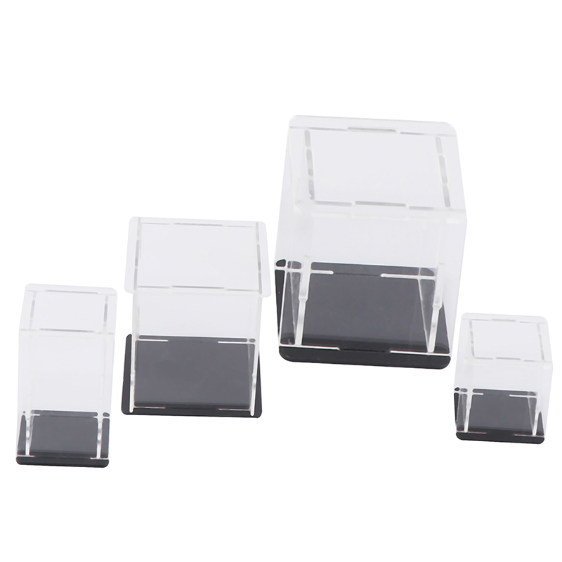 1pc Acrylic Display Case Self-assembly Clear Cube Box UV Dustproof Toy Protection Not Including Other Items Grownups,>14y