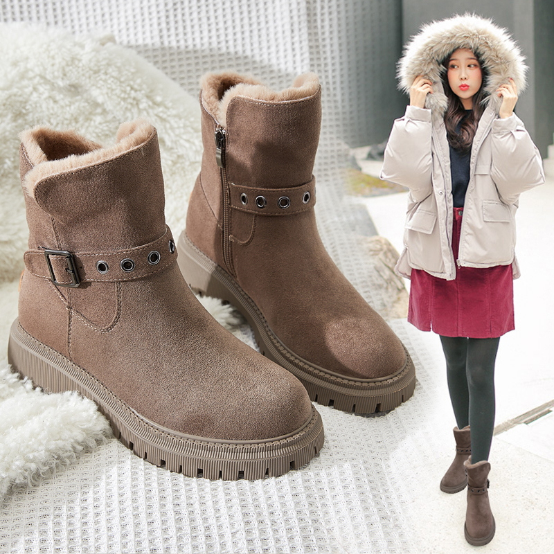 Winter Snow Boots Warm Fur Shoes 2020 High Quality Snow Boots Women Platform Ankle Boots Women Botas Mujer B351