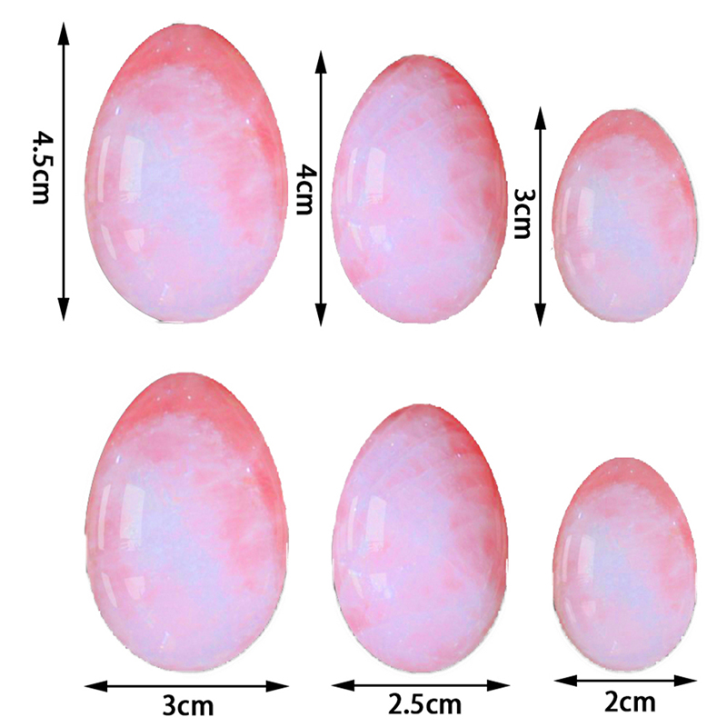 Rose Quartz Yoni Egg Set Vaginal Tightening Love Egg Kegel Exerciser Natural Stone Crystal Yoni Wand Feminine Hygiene Product