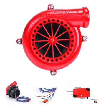Universal Loud Horn Electronic Turbo Car Fake Dump Valve Turbo Blow Off Valve Sound Electric Turbo Blow Off Analog Sound BOV Red
