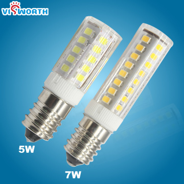 5W 7W Led Corn Light Bulb E14 Led SpotLight SMD2835 Led Lamp Mini Transparent Body Crystal Chandelier Pendant Refrigerator Light