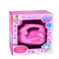 Baby Girls Pretend Play Toys Mini Electric Iron Plastic Light-up Simulation Mini Home Appliances Children Play House Toy pink