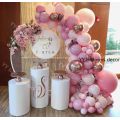 109pcs Balloons Garland Arch Kit Macaron Baby Pink Peach Pastel Rose Gold Birthday Wedding Baby Shower Anniversary Party Decor