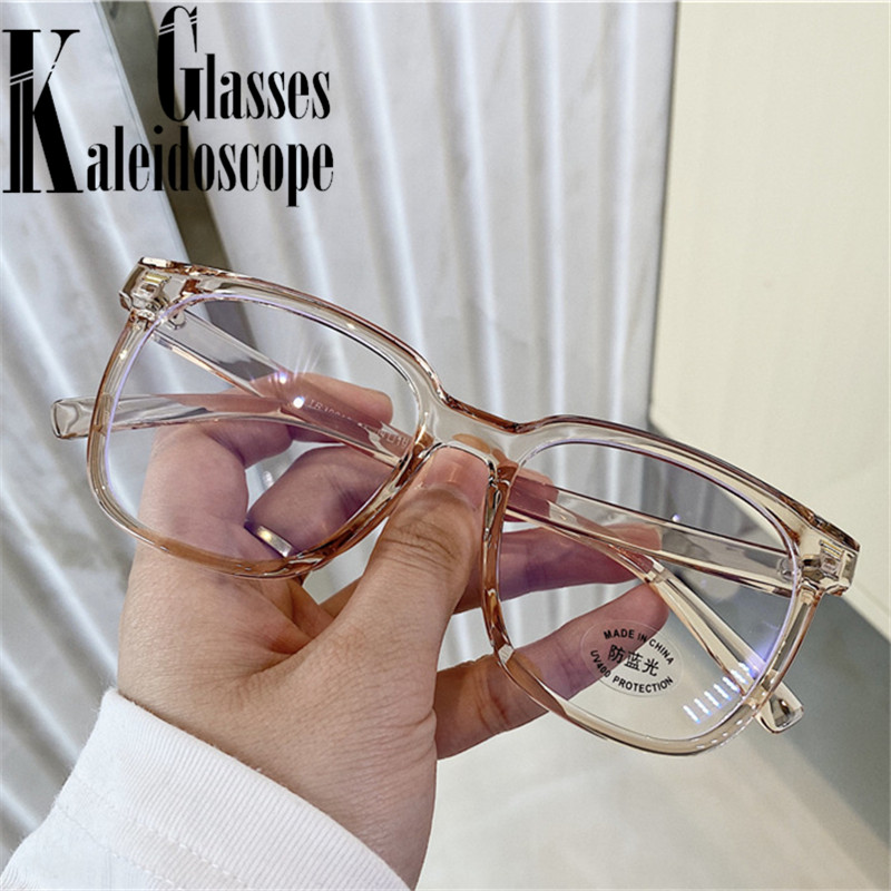 Anti-blue light Eyeglasses Frames Women Men Square Computer Glasess Myopia Spectascle Frame TR90 Vintage Fake Glasses