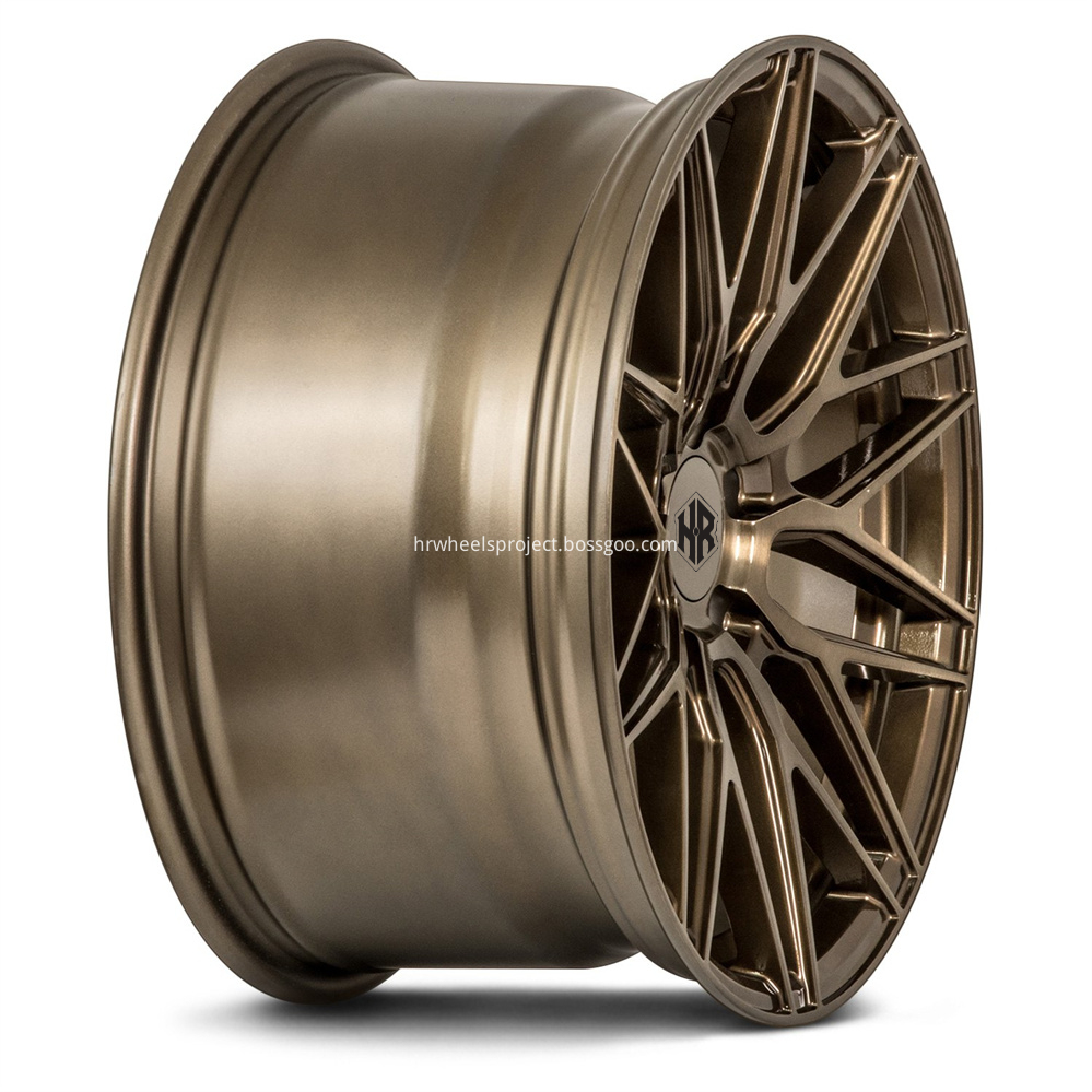 H R Tech Wheels Hr1752 Brushed Bronze Barrel