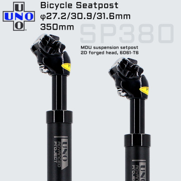 UNO MTB Seat Post Dropper Post Suspension Shock Absorber Bicycle Seatpost 27.2/30.9/31.8mm Bicycle Seat Tube 350mm Tube Seat