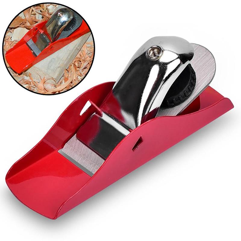 Red Mini Hand Tool Flat Plane Steel Bottom Edge Carpenter Gift Woodcraft Electric Wood Plane Cutte DIY Tools For Joinery Case