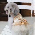 Princess Dog Dresses high-luminance color Dog Clothes Bow Tutu Princess Dress Puppy Lace Skirt Wedding Party Pet Apparel