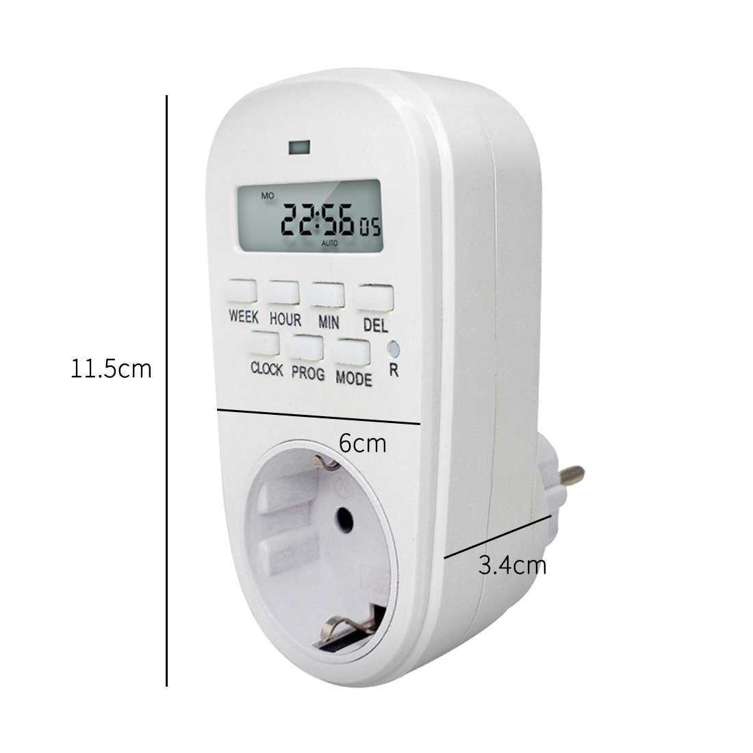 EU/US/UK Plug Timer Switch Energy Saving Digital Kitchen Timer Outlet Week Hour Adjustable Programmable Timing Socket
