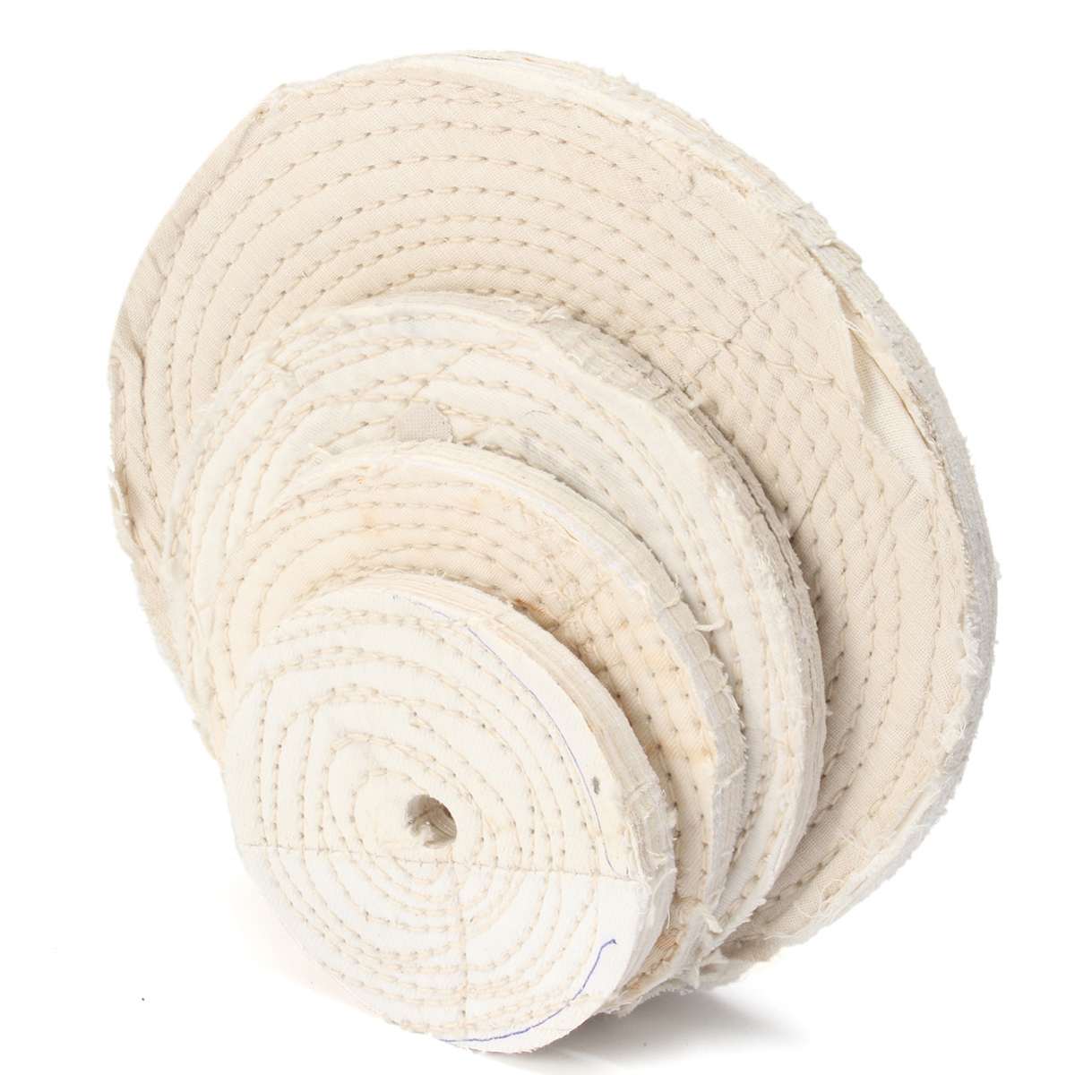 125/150/200mm 1PC Cotton Polishing Wheels Cloth Buffing Wheel Grinder For Jewelry Wood Metal Polishing Abrasive Tool