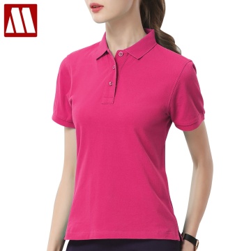 2021 Women's Short Sleeve Polos Shirts Solid Color Woman Casual Lapel Tee Cotton Slim Tops Quality Tees Wholesale Price