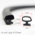 Aluminium Door Window EPDM Rubber Sealing Strip Sliding Screen Sash Seals Gasket Draft Stopper 5x7mm 6x8mm 7x9.5mm 10m Black