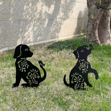 Sentimental Animal Silhouette Ground Plug Set for Pets