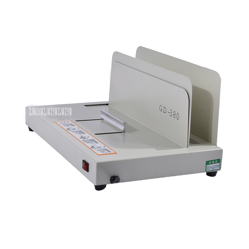 1PC GD-380 A3 A4 Sleeve type automatic glue machine ,financial credentials, document,archives binding machine