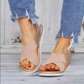 SAGACE Women Flat Sandal Summer Lightweight Elastic Band Comfy Slip On Shoes Casual Ladies Open Toe Sandals Zapatos De Mujer