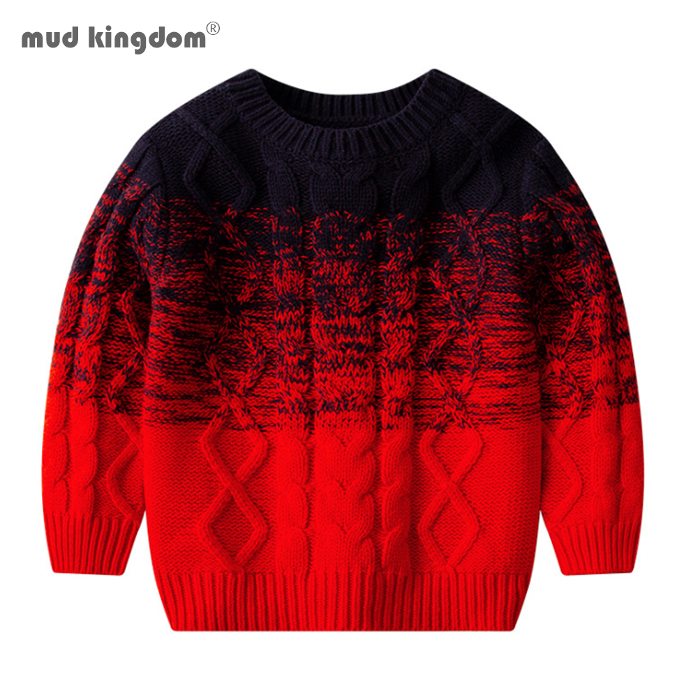 Mudkingdom Boys Sweaters 2020 Autumn Winter Cotton Long Sleeve Knitted Warm Kids Clothes New Fashion Pullover Boys Sweater