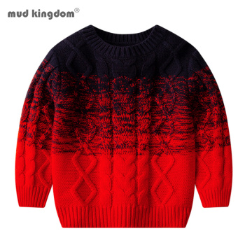 Mudkingdom Boys Sweaters 2020 Autumn Winter Cotton Long Sleeve Knitted Warm Kids Clothes New Fashion Pullover Boys Sweater