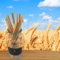 Drink&Art 200PCS / Pack Natural Wheat Straw Disposable Straw for Bar Birthday Party 100% Biodegradable Eco-Friendly