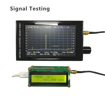 4.3 Inch 35M-4400M Handheld Simple Spectrum Analyzer Professional LCD Screen Spectrum Analyzer Measurement of Interphone Signal