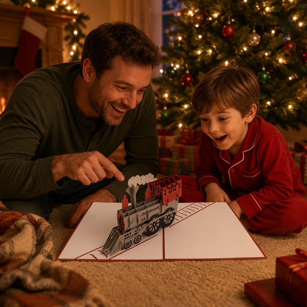 3d holiday pop up card