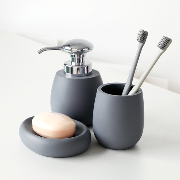 Bathroom Accessory Set Toothbrush Holder Soap Dish Lotion Dispenser Household Decor Mouthwash Cup Soap dish for bathroom