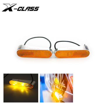 Universal Motorcycle Turn Signal Lights Side Turn Signals Mini LED Lamps Indicators For VESPA GTS 300 SPRINT 150 PRIMAVERA 150