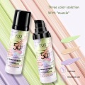 Moisturizing Bright Skin Foundation Primer Base Makeup Concealer Liquid Three-color Mixed Isolation Lotion Fill Pores