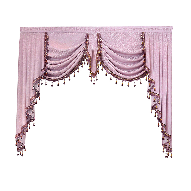 1 Piece European Luxury Valances for Living Room Waterfall Valances for Kitchen Modern Curtains for Living Room Swag Valances