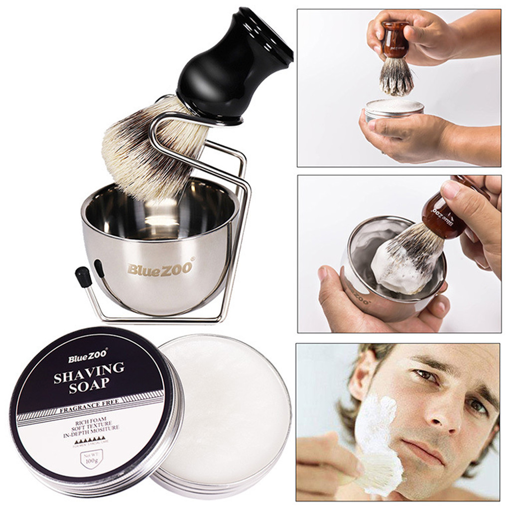 Men's Face Facial Care Shave Shaving Cream Shaving Shaving Brush Foam Bowl Serie Natural Material In-crease Nutrient Absorption