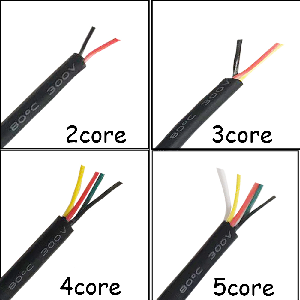 30 Meters UL2464 26AWG Soft Wire Multi-core Sheathed Wire 7 core Signal Control Line OD 4.8mm USB Cable Communication Wire