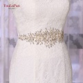 YouLaPan Golden Wedding Sash Women Formal Dress Belts Rhinestone Belts Wedding Dress Sash Belt Shiny Belt for Dresses SH237-G