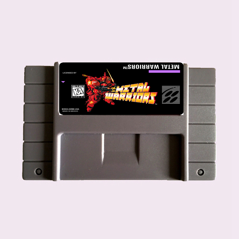 High Quality 16 Bit Metal Warriors NTSC Big Gray Game Card For USA Version Game Player