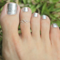 1Pc Simple Sliver Color Retro Toe Ring Foot Jewelry Femme Beach Jewelry Ring For Women