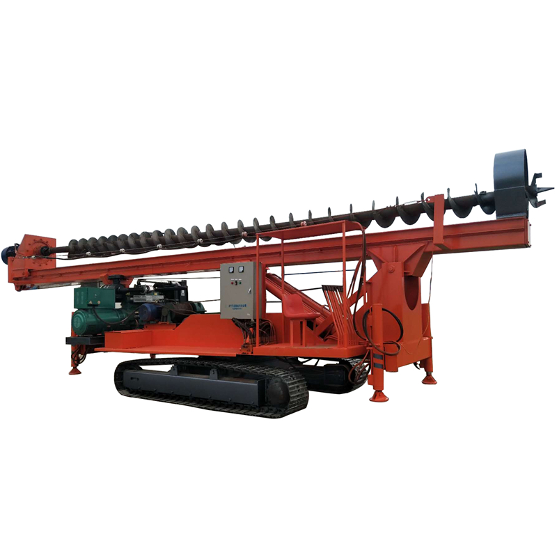 Hydraulic water drilling rig long spiral folding driver