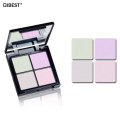 Qibest 4 Colors Chameleon Highlighter Makeup Palette Crystal Sugar Highlighting Bronzer Glow Shimmer Eyeshadow Cosmetic Kit