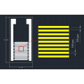 100micron Large Size Ceramic Interdigital Electrode Capacitor Array Biogas Humidity Sensor Chip 10X20