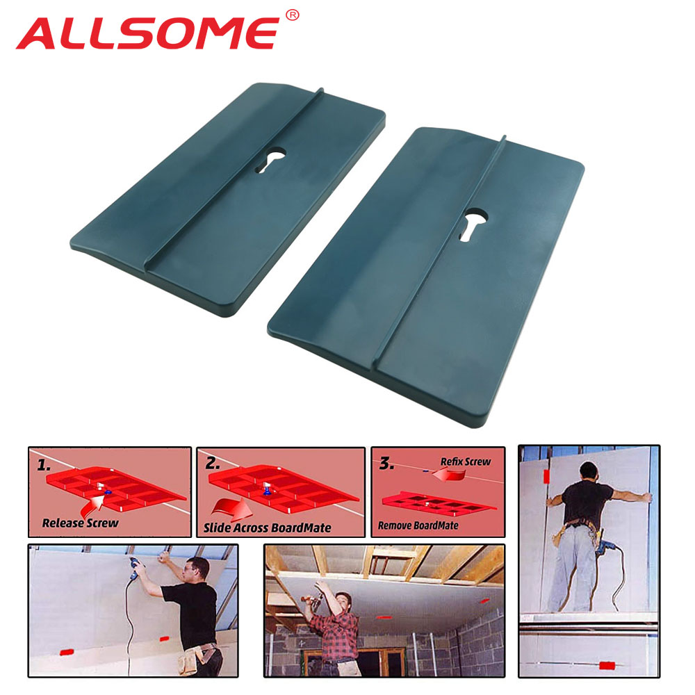 ALLSOME 2PCS Drywall Fitting Tool Plasterboard Fixing Tool Room Ceiling Sloped walls Decoration Carpenter Tools HT2698