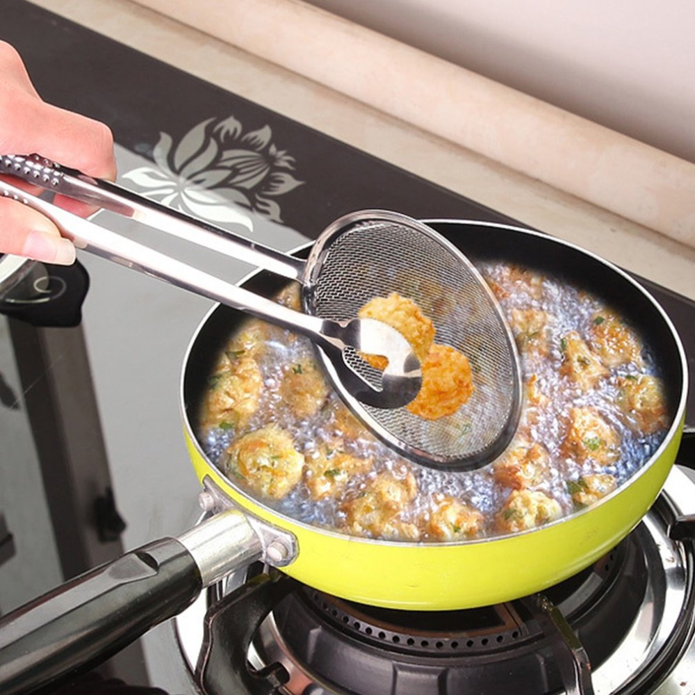 Stainless Steel Fine Tea Mesh Strainer Colander Sieve with Handle for Kitchen Food Rice Vegetable Kitchen Colander