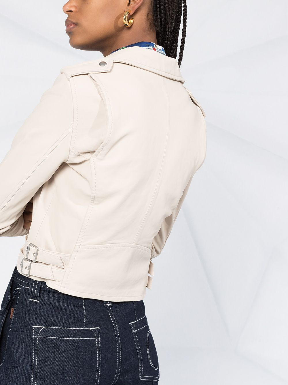 Colorful Pu Leather Jacket For Women